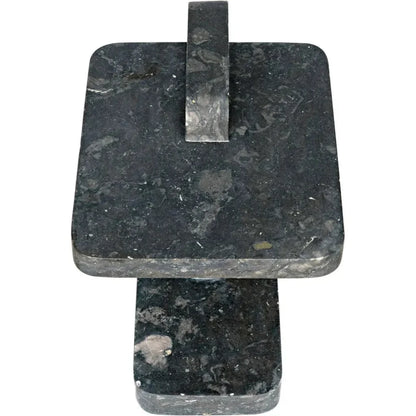 North Side Table, Black Marble - LOOMLAN - Noir - Side Tables
