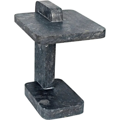North Side Table, Black Marble - LOOMLAN - Noir - Side Tables