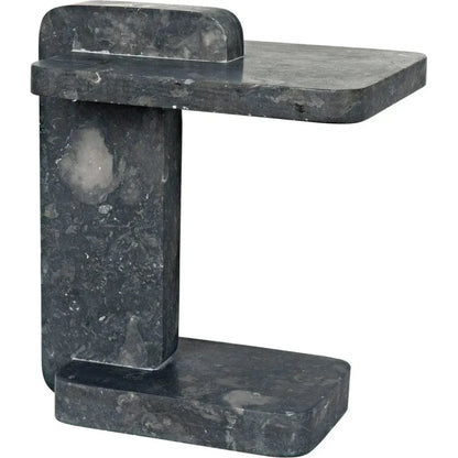 North Side Table, Black Marble - LOOMLAN - Noir - Side Tables