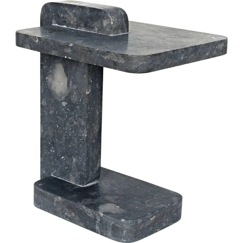 North Side Table, Black Marble - LOOMLAN - Noir - Side Tables