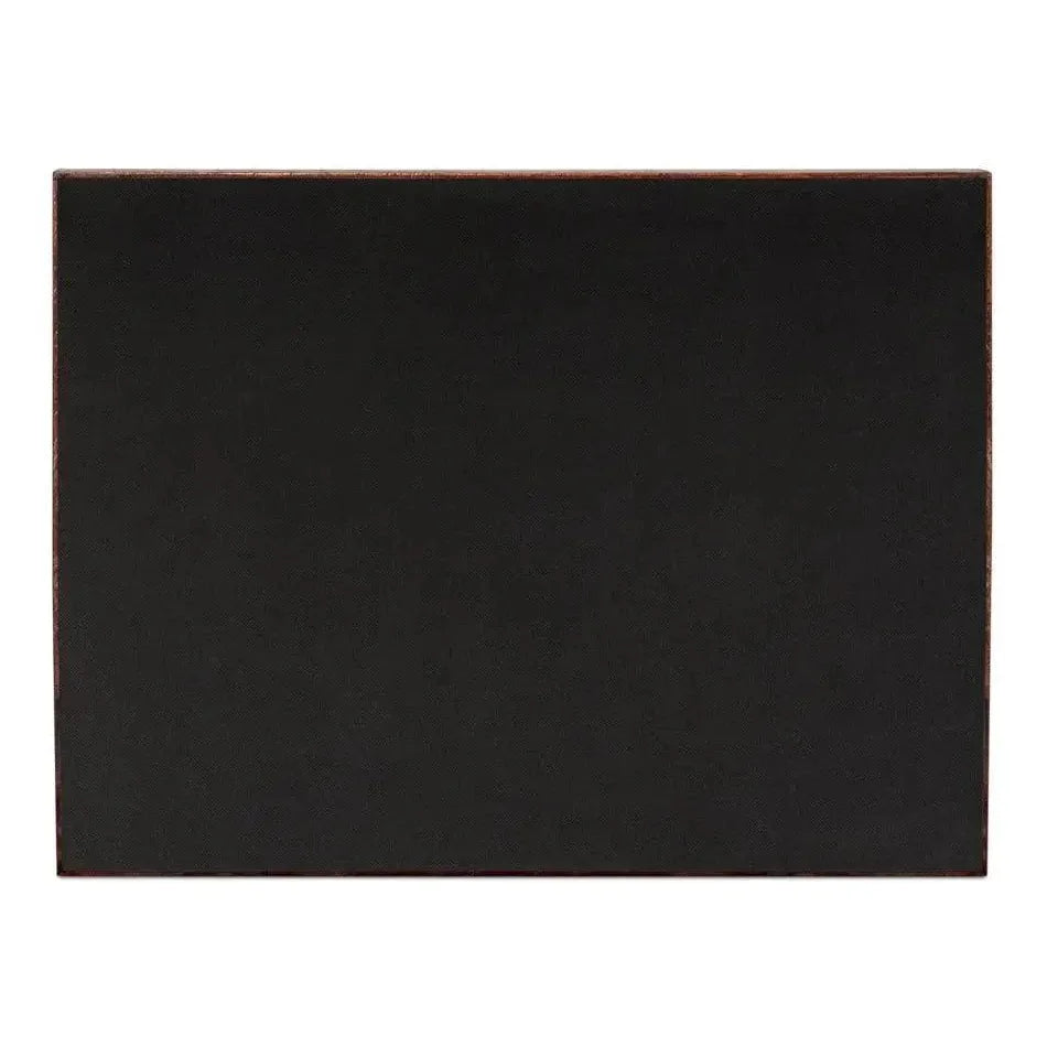 Norton Croco Leather Reddish Brown Tray - LOOMLAN - Sarreid - Trays