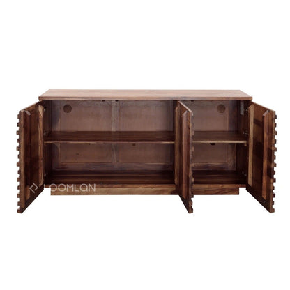 Norvella Three Doors Wood Sideboard