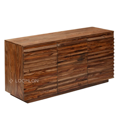 Norvella Three Doors Wood Sideboard