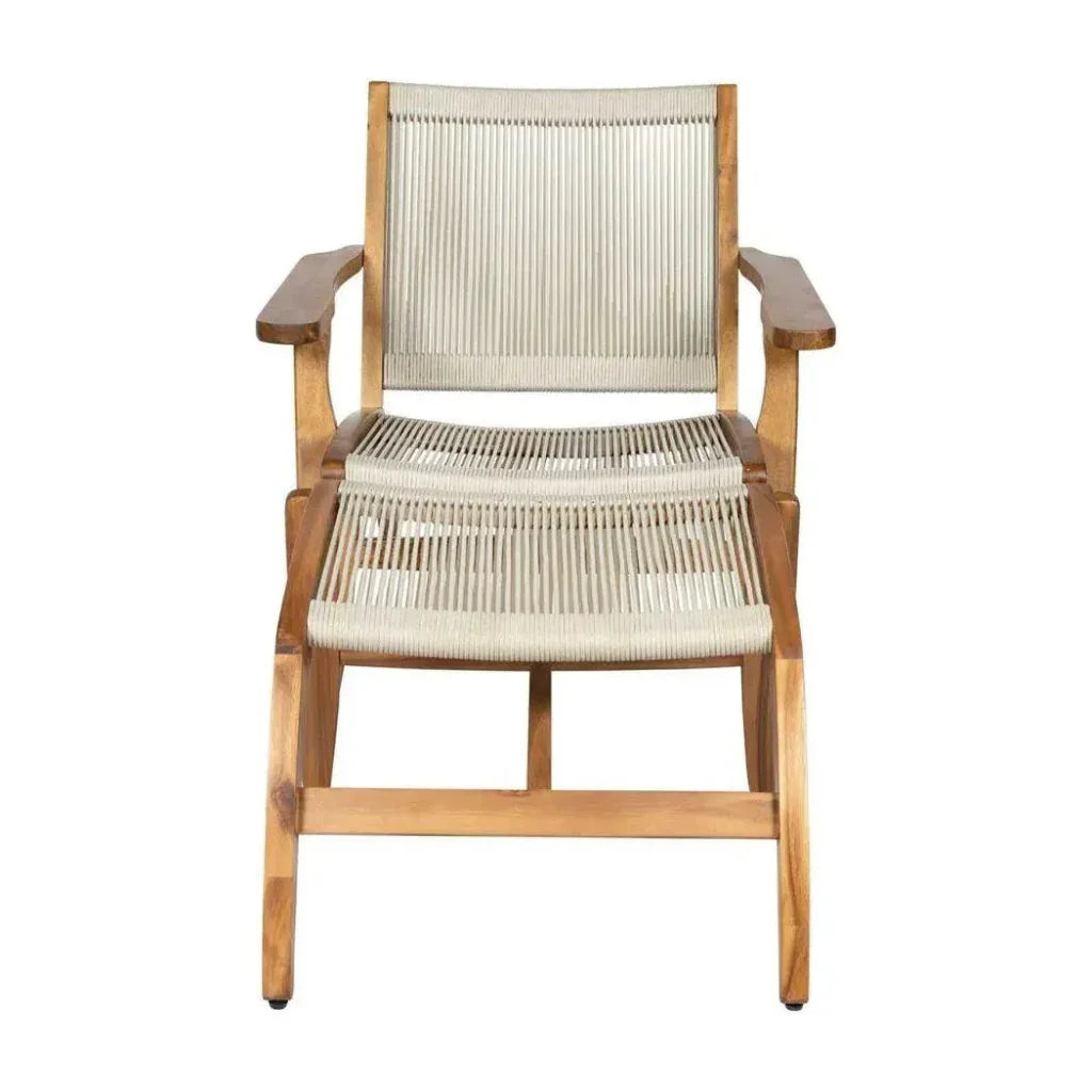 Norway Outdoor Lounge Chair & Footstool Set of Two-Outdoor Lounge Chairs-Seasonal Living-LOOMLAN