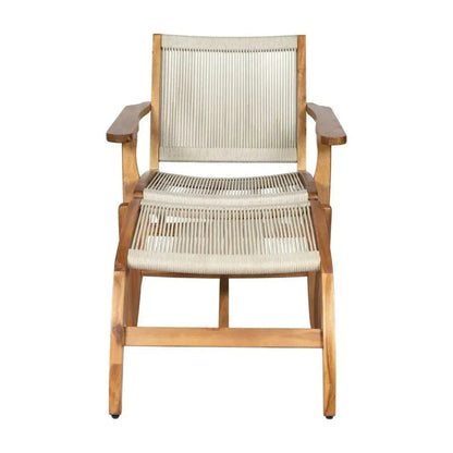 Norway Outdoor Lounge Chair & Footstool Set of Two-Outdoor Lounge Chairs-Seasonal Living-LOOMLAN