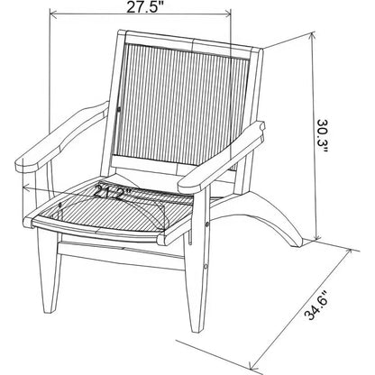 Norway Outdoor Lounge Chair & Footstool Set of Two-Outdoor Lounge Chairs-Seasonal Living-LOOMLAN