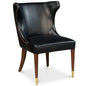 Norwood Onyx Black Leather Dining Chair