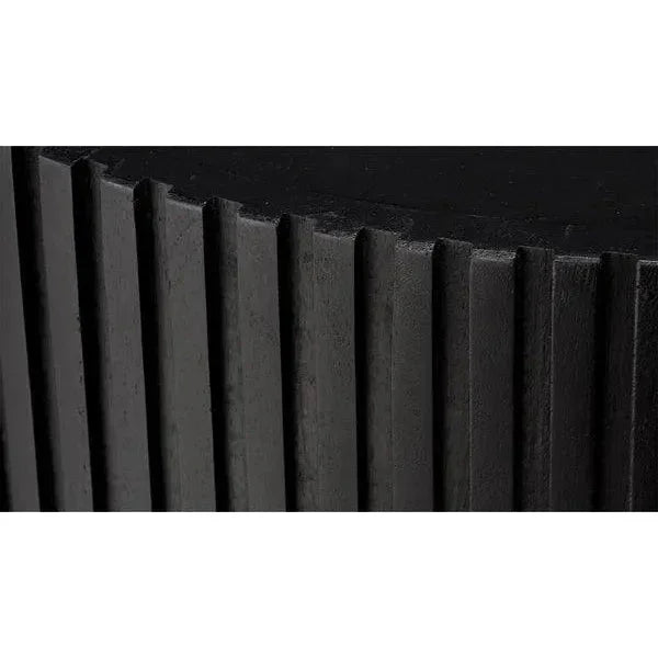 Notch Wooden Round Side Table - LOOMLAN - Jamie Young - Side Tables