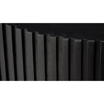 Notch Wooden Round Side Table - LOOMLAN - Jamie Young - Side Tables