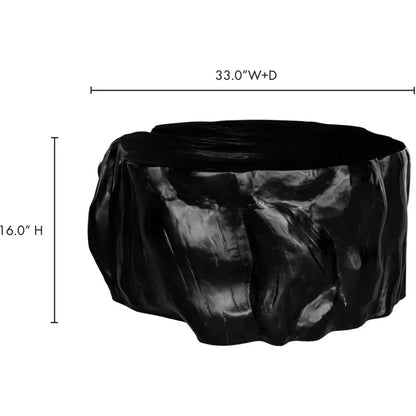 Notte Contemporary Black Round Coffee Table - LOOMLAN - Moe's Home - Coffee Tables