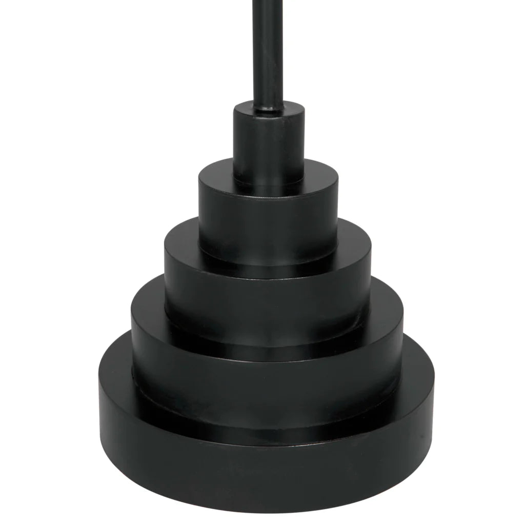 Nova Industrial Steel Black Side Table - LOOMLAN - Noir - Side Tables