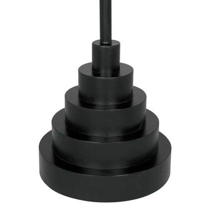 Nova Industrial Steel Black Side Table - LOOMLAN - Noir - Side Tables