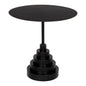Nova Industrial Steel Black Side Table - LOOMLAN - Noir - Side Tables