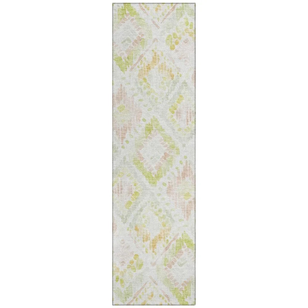 Nova Pink Washable Indoor-Outdoor Rug-Outdoor Rugs-LOOMLAN Rugs-2'3" x 7'6"-LOOMLAN