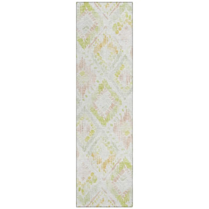 Nova Pink Washable Indoor-Outdoor Rug-Outdoor Rugs-LOOMLAN Rugs-2'3" x 7'6"-LOOMLAN