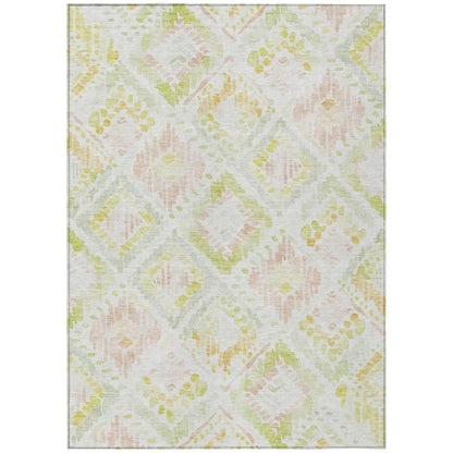 Nova Pink Washable Indoor-Outdoor Rug-Outdoor Rugs-LOOMLAN Rugs-2'6" x 3'10"-LOOMLAN