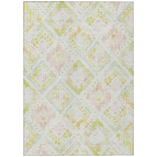 Nova Pink Washable Indoor-Outdoor Rug-Outdoor Rugs-LOOMLAN Rugs-2'6" x 3'10"-LOOMLAN
