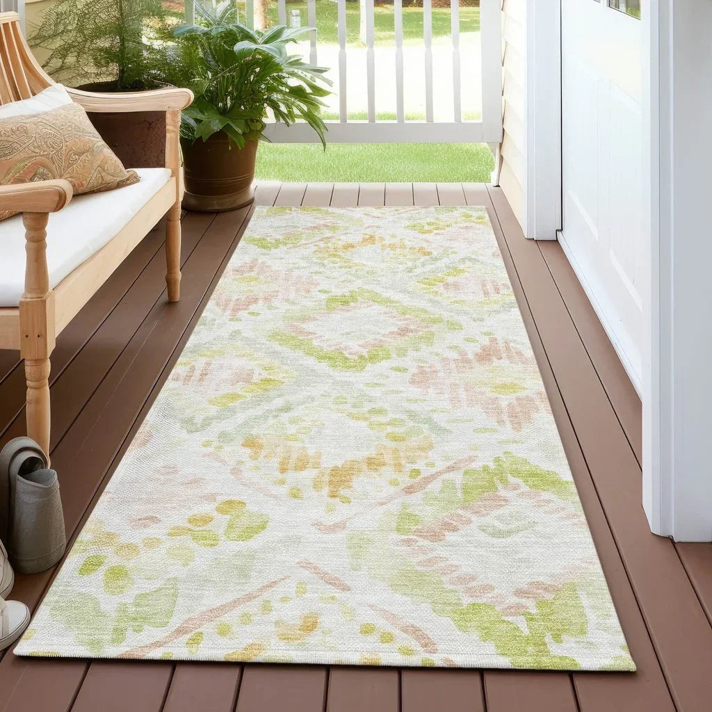 Nova Pink Washable Indoor-Outdoor Rug-Outdoor Rugs-LOOMLAN Rugs-LOOMLAN