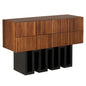 Nova Steel Base Wooden Sideboard - LOOMLAN - Noir - Sideboards
