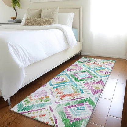 Nova Teal Washable Indoor-Outdoor Rug-Outdoor Rugs-LOOMLAN Rugs-LOOMLAN