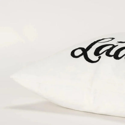 Nova White & Black Throw Pillow Down Insert - LOOMLAN - LOOMLAN - Throw Pillows