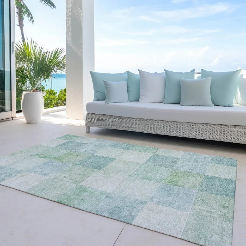Novanta Blue Washable Indoor - Outdoor Rug - LOOMLAN - LOOMLAN Rugs - Outdoor Rugs