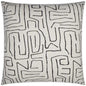 Novato Abstract White Black Large Throw Pillow Insert - LOOMLAN - D.V. Kap - Throw Pillows