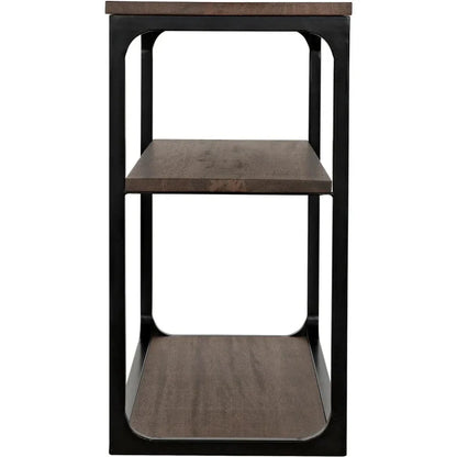 Novie Brown Console Table With Storage