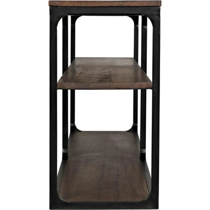 Novie Brown Console Table With Storage