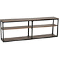 Novie Brown Console Table With Storage