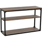 Novie Brown Console Table With Storage