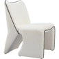 Novo Steel Ivory Armless Accent Chair - LOOMLAN - Zuo Modern - Accent Chairs
