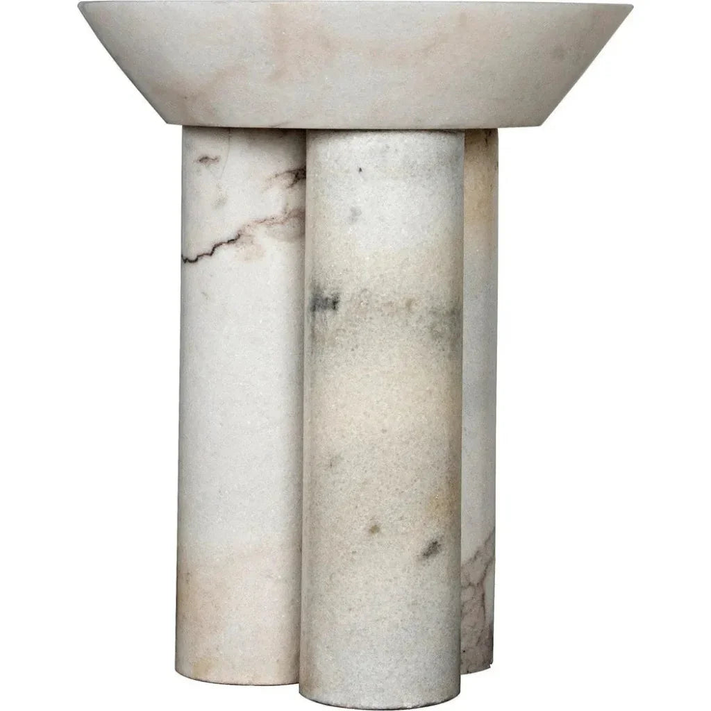 Nox Round Marble Side Table