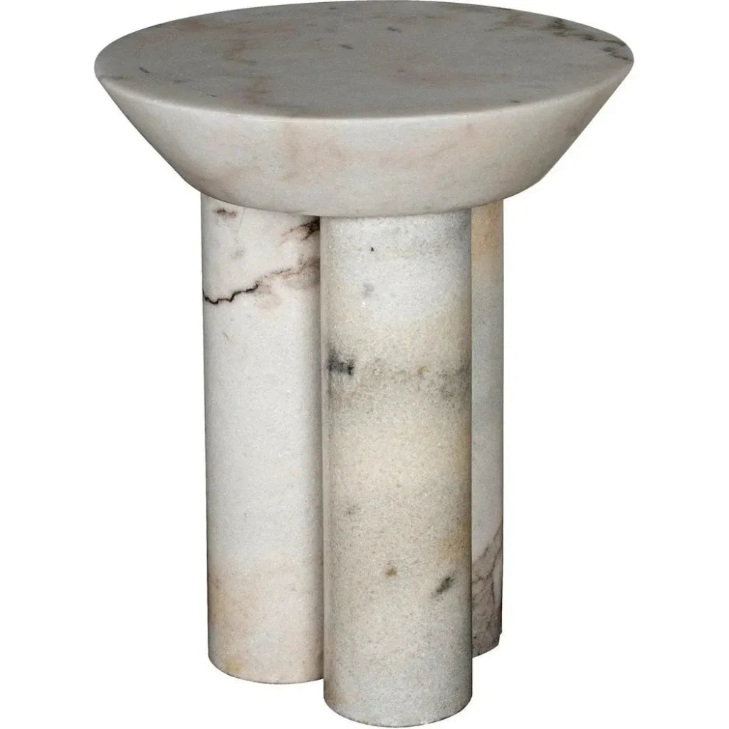 Nox Round Marble Side Table