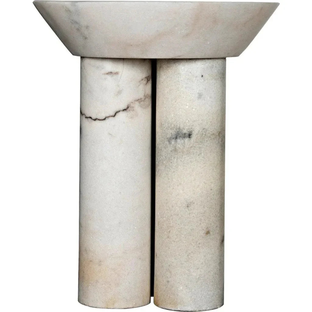 Nox Round Marble Side Table