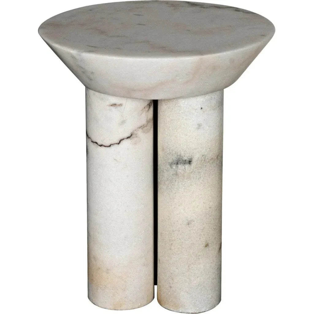 Nox Round Marble Side Table