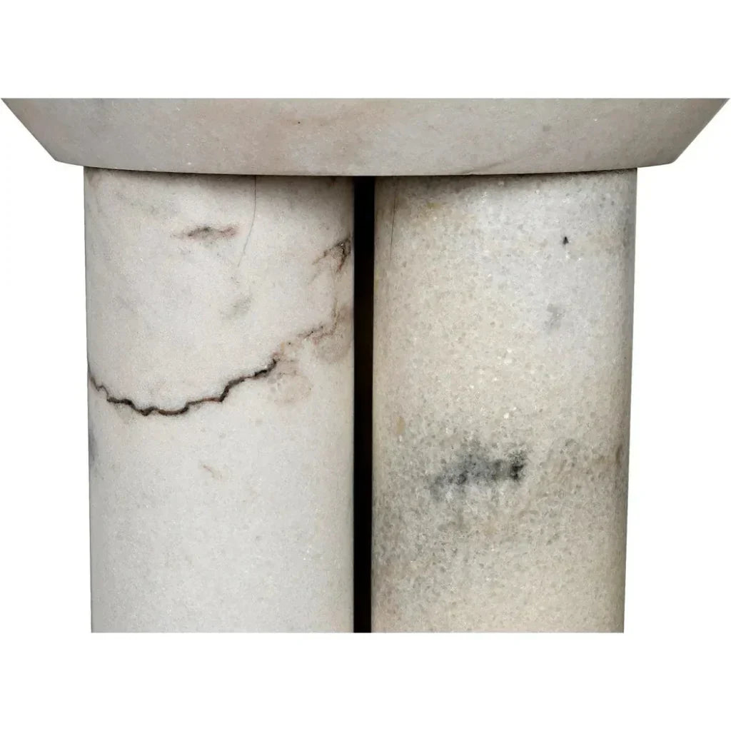 Nox Round Marble Side Table