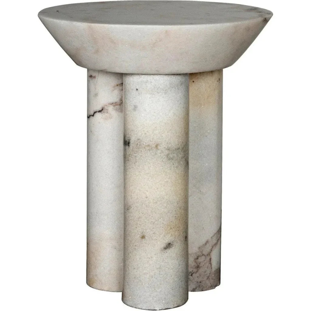 Nox Round Marble Side Table
