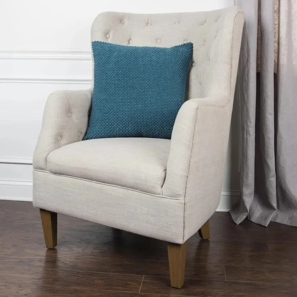 Nubby Retro Throw Pillow With Down Insert - LOOMLAN - LOOMLAN - Throw Pillows