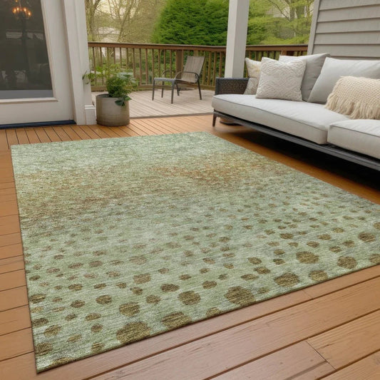 Nuvane Aloe Washable Indoor-Outdoor Rug-Outdoor Rugs-LOOMLAN Rugs-LOOMLAN