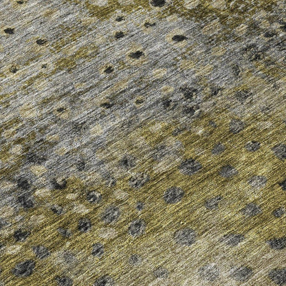 Nuvane Brown Washable Indoor-Outdoor Rug-Outdoor Rugs-LOOMLAN Rugs-LOOMLAN