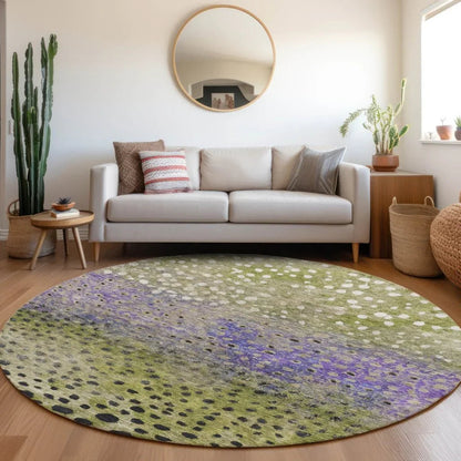 Nuvane Green Washable Indoor-Outdoor Rug-Outdoor Rugs-LOOMLAN Rugs-LOOMLAN