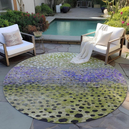 Nuvane Green Washable Indoor-Outdoor Rug-Outdoor Rugs-LOOMLAN Rugs-LOOMLAN