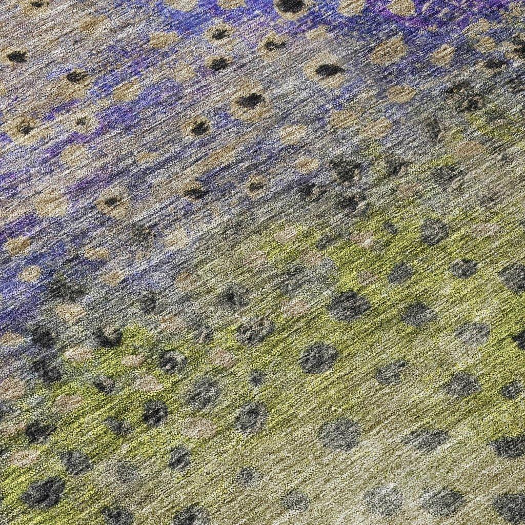 Nuvane Green Washable Indoor-Outdoor Rug-Outdoor Rugs-LOOMLAN Rugs-LOOMLAN