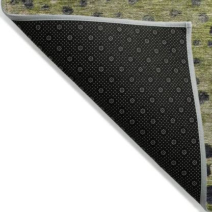 Nuvane Green Washable Indoor-Outdoor Rug-Outdoor Rugs-LOOMLAN Rugs-LOOMLAN