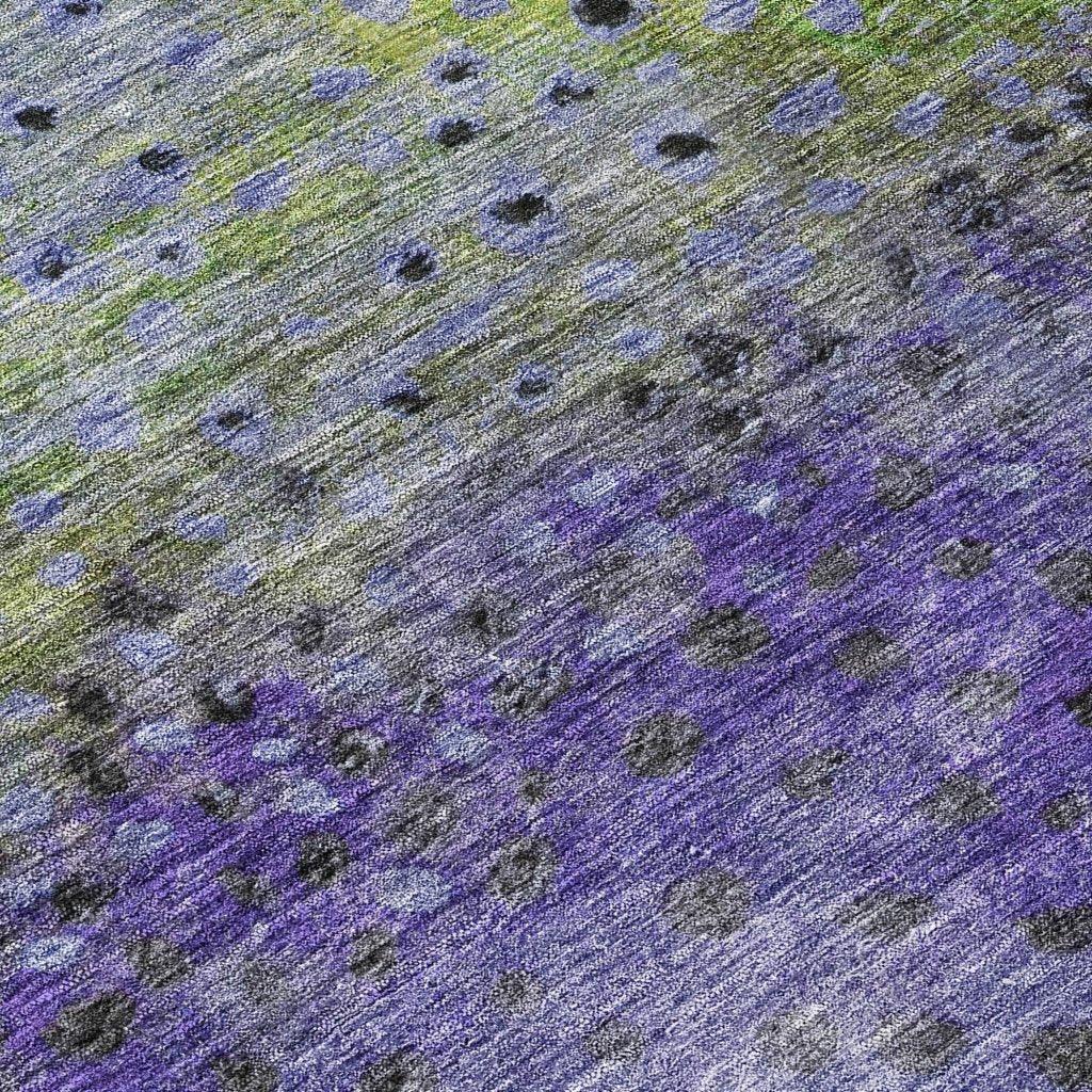 Nuvane Purple Washable Indoor-Outdoor Rug-Outdoor Rugs-LOOMLAN Rugs-LOOMLAN