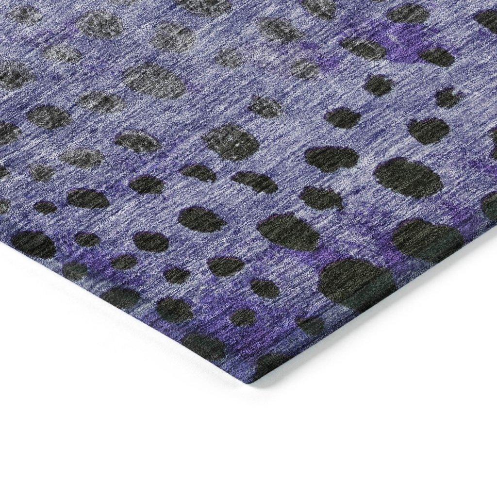 Nuvane Purple Washable Indoor-Outdoor Rug-Outdoor Rugs-LOOMLAN Rugs-LOOMLAN