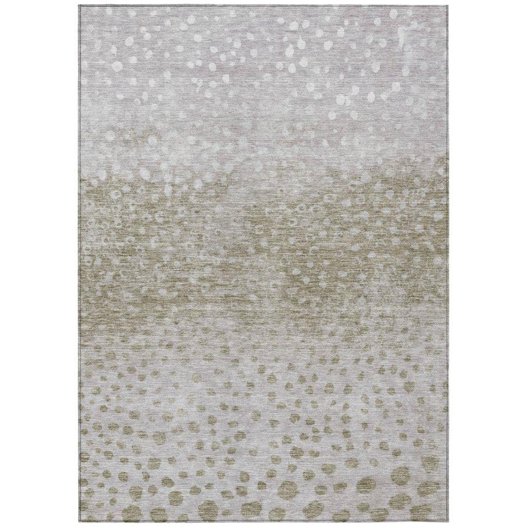 Nuvane Taupe Washable Indoor-Outdoor Rug-Outdoor Rugs-LOOMLAN Rugs-2'6" x 3'10"-LOOMLAN