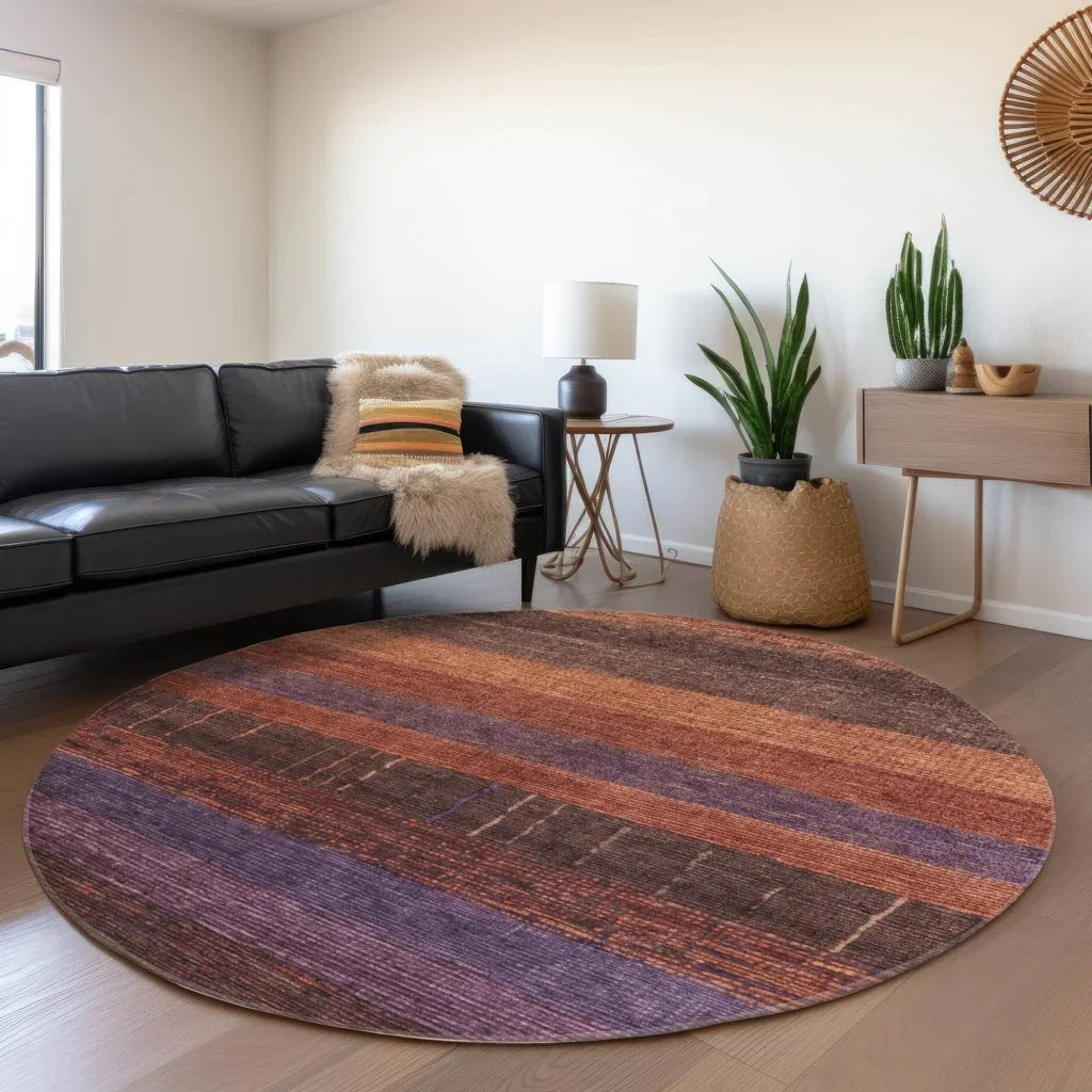 Nuvata Orange Washable Indoor - Outdoor Rug - LOOMLAN - LOOMLAN Rugs - Outdoor Rugs
