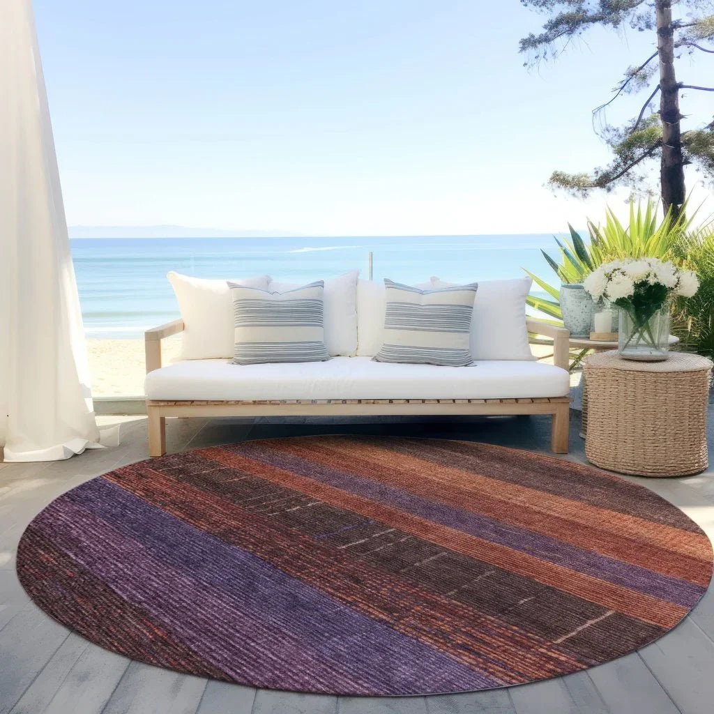 Nuvata Orange Washable Indoor - Outdoor Rug - LOOMLAN - LOOMLAN Rugs - Outdoor Rugs